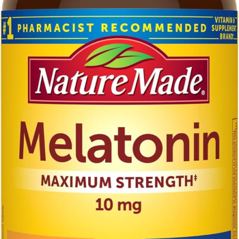 Melatonin 10Mg Maximum Strength Tablets, 100% Drug Free Sleep Aid for Adults, Melatonin for Adults, 70 Count, 70 Day Supply
