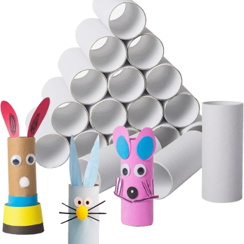 18 Packs Craft Rolls 1.65 X 3.94 Inches,Halloween Christmas Thanksgiving DIY Toilet Paper Rolls,Round Cardboard Tubes,Thick Cardboard Tubes for Crafts,Paper Tube for Arts Crafts