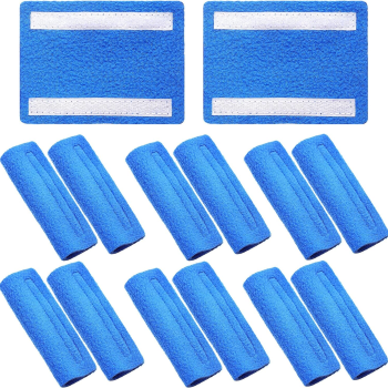6 Pairs Soft Nasal Oxygen Covers Oxygen Nasal Cannula Protective Covers Cannula Face Ear Cushions for Users to Help Relieve Ear Pain and Prevent Cheek Indentation Discomfort(Blue)